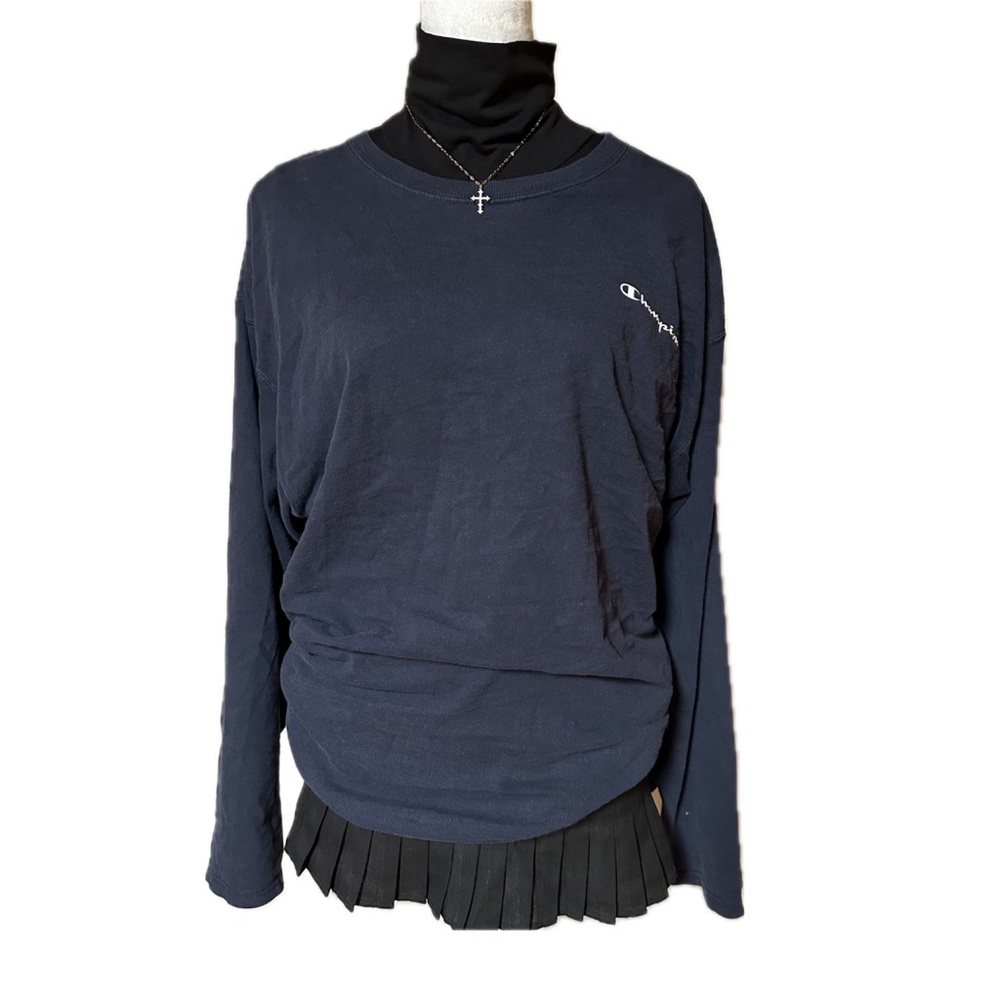 Champion Blue Long Sleeve Relaxed Sweatshirt